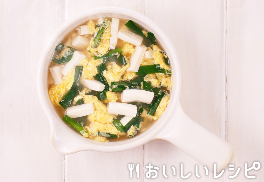 myおかずスープ　ニラたま豆腐